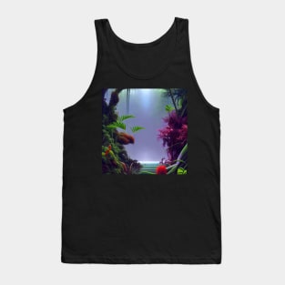 Digital Painting Of A Beautiful Jungle Tank Top